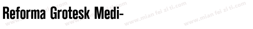 Reforma Grotesk Medi字体转换